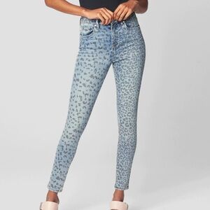 Blank NYC The Great Jones Skinny Jean in Scratched Leopard Print